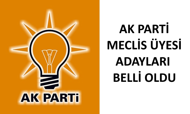 AK Parti Listesi Belli Oldu
