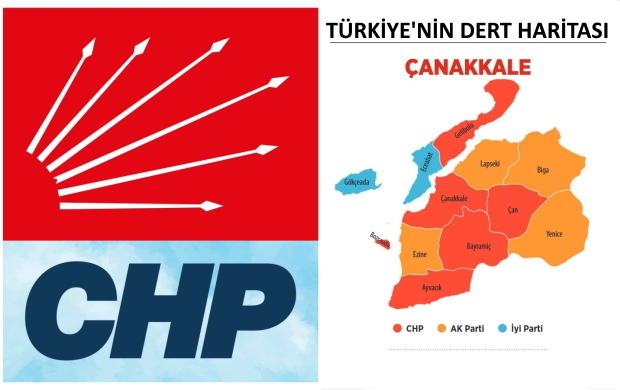 CHP Dert Haritası Yayınladı.. Çanakkale’de Durum..