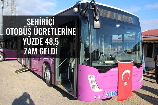 Toplu Taşıma Ücretlerine Yüzde 48,5 Zam Yapıldı
